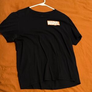 Marvel Black Tee with Red Logo